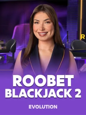 Roobet Blackjack 2, a game by Evolution