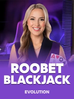 Roobet Blackjack, a game by Evolution