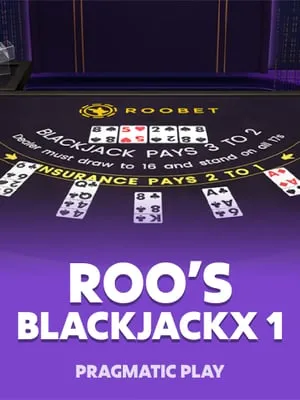 Roobet BlackjackX 1, a game by Pragmatic Play