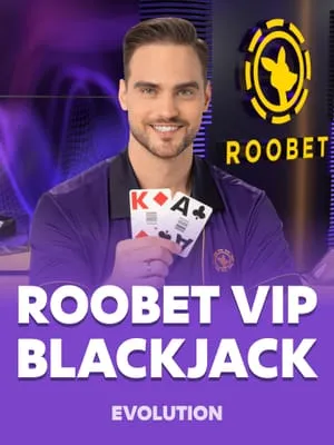 Roobet VIP Blackjack, a game by Evolution