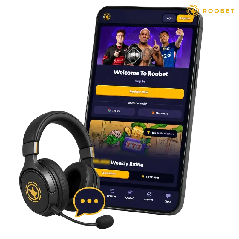 Contact Roobet, illustration
