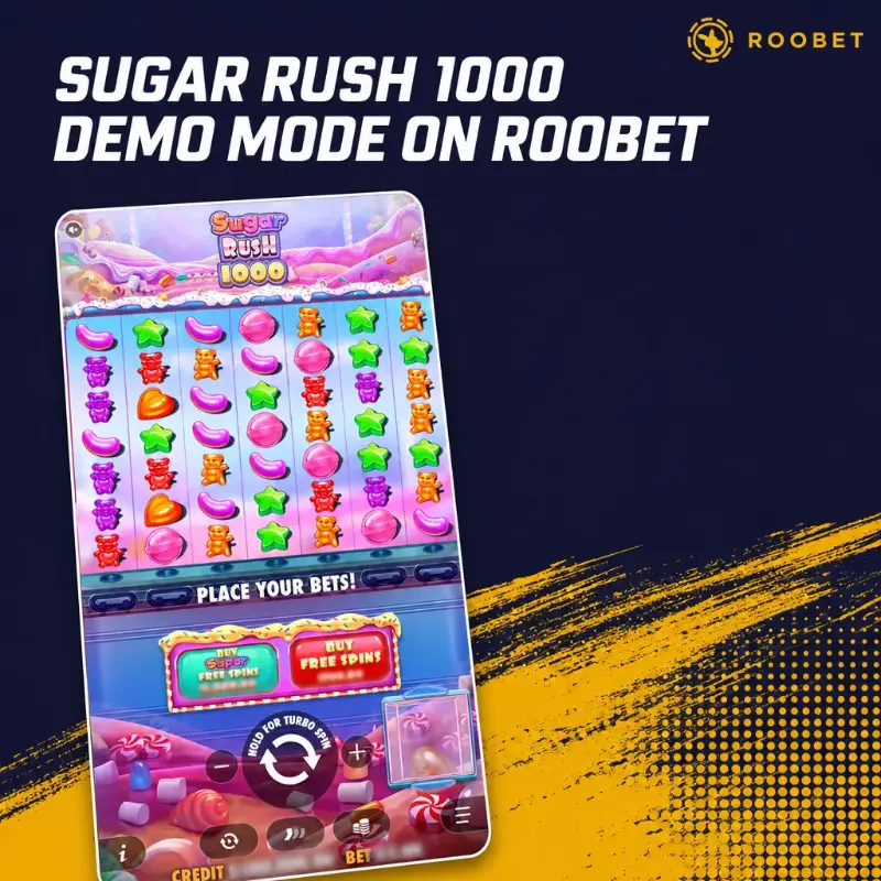Sugar Rush 1000 Demo Mode on Roobet, illustration