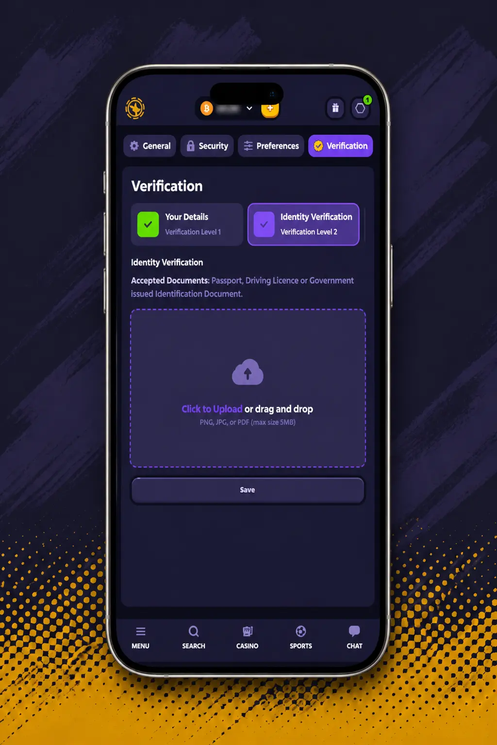 Roobet Plinko login screen showing registration and deposit steps to start playing for real money