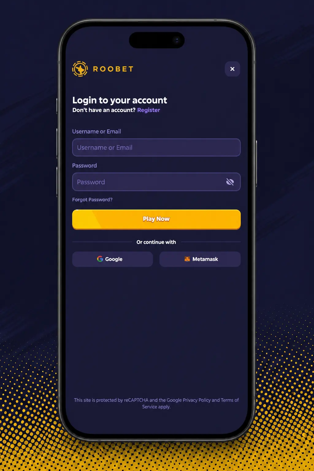 Step-by-step guide showing how to make a deposit on Roobet using UPI, CASH, or cryptocurrency