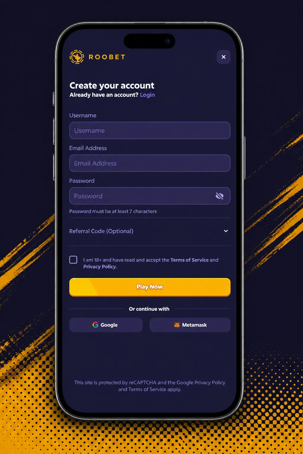 Step-by-step guide showing how to register, deposit, and play Fruit Party slot on Roobet