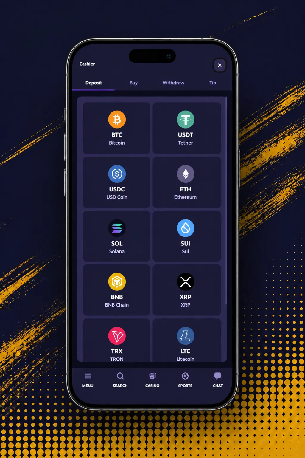 Step-by-step guide showing how to register, deposit, and play Mines on Roobet with bet and tile controls.
