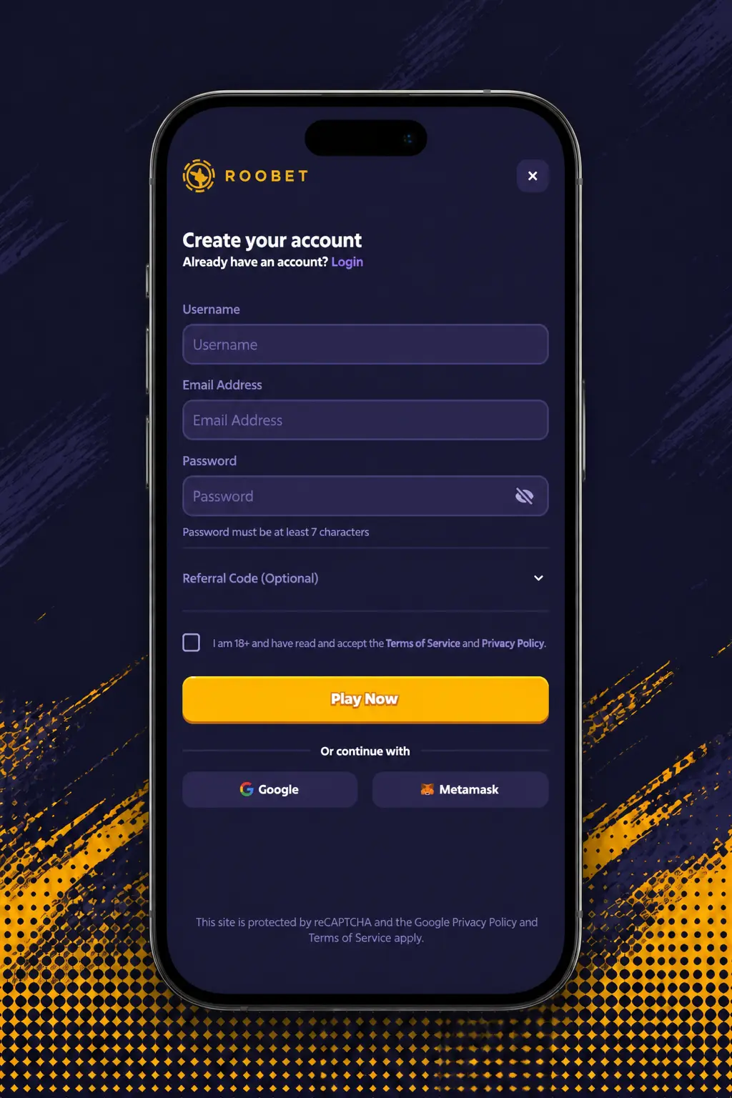 Step-by-step guide showing how to register, deposit, find, and bet on Roobet Crash in the Roobet casino lobby