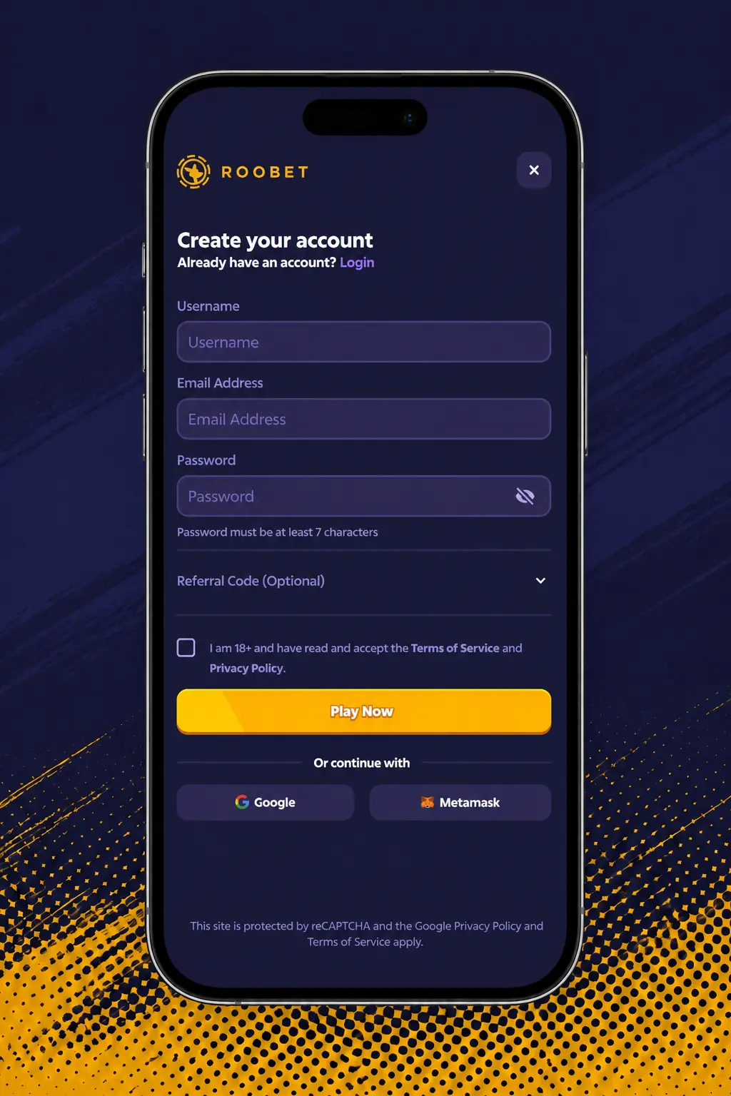 Guide showing how to log in, deposit, and play Starlight Princess Super Scatter on Roobet casino online