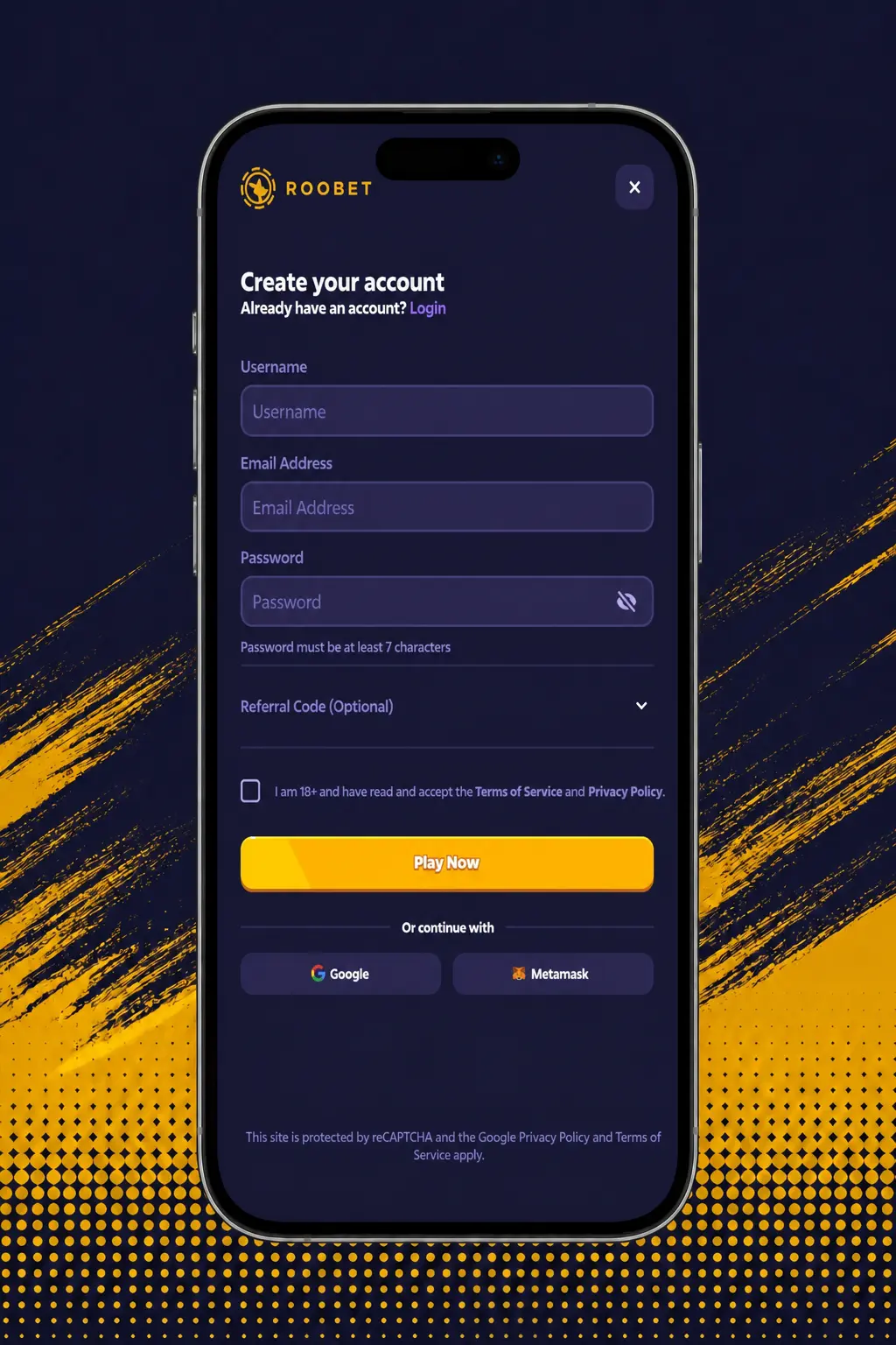Step-by-step guide to signing up, depositing, and placing your first bet at Roobet Casino
