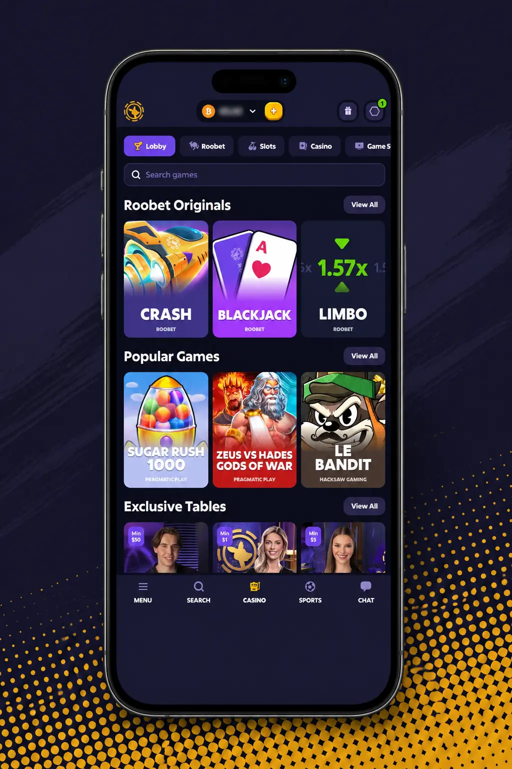 Step-by-step guide to logging in, depositing crypto, and spinning slots on Roobet