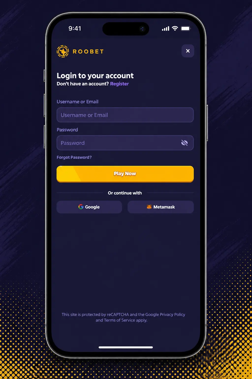 Step-by-step screenshot showing how to withdraw funds from Roobet using UPI, cash, or crypto