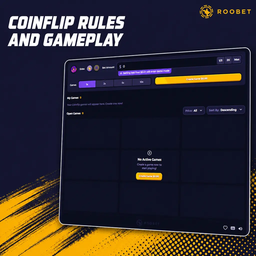 Coinflip gameplay guide: call heads or tails, provably fair outcome, 1.90x payout on correct calls, with Auto Bet options.