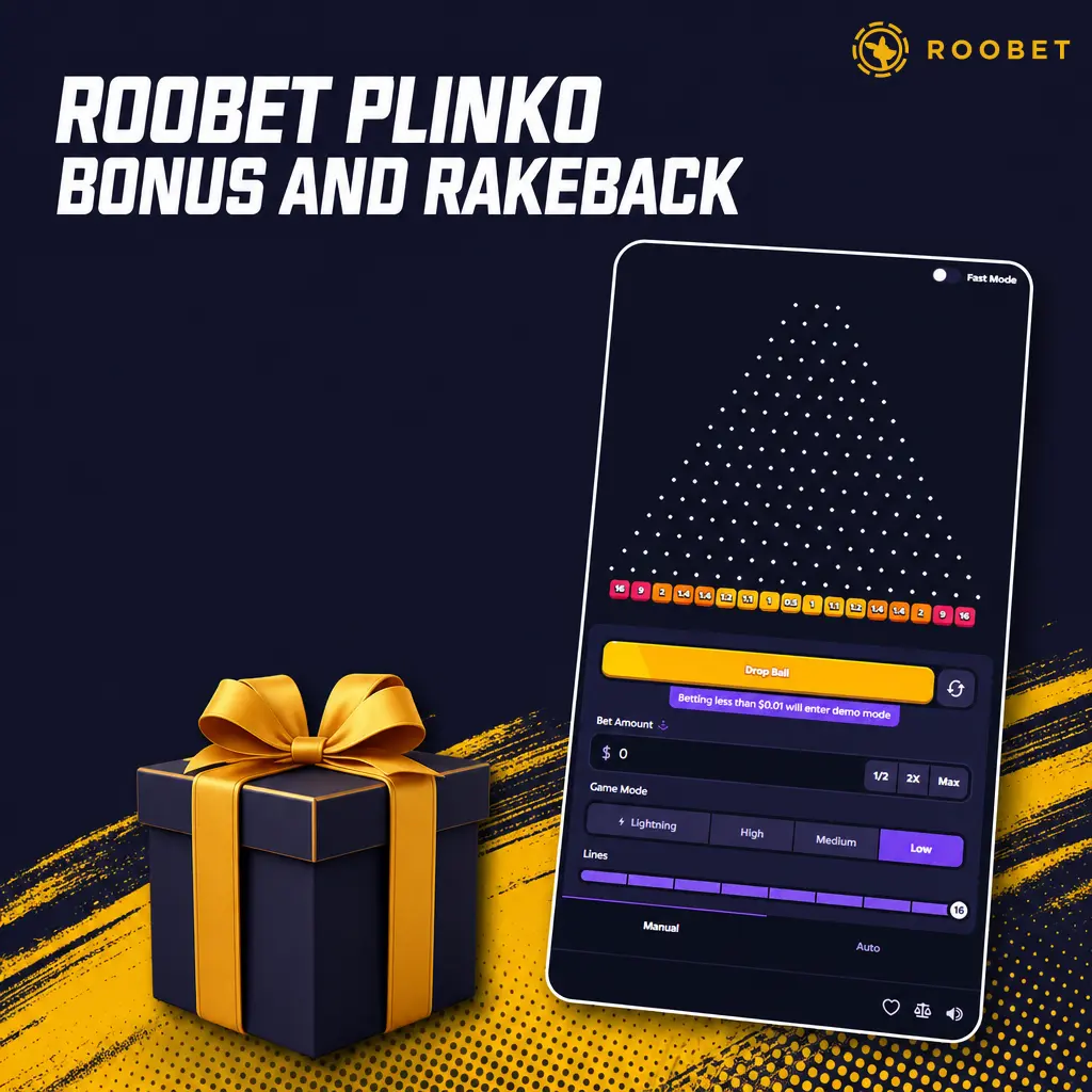 Roobet Plinko bonus: VIP rakeback up to 15%, daily cash credits, no code needed, 99% RTP unaffected